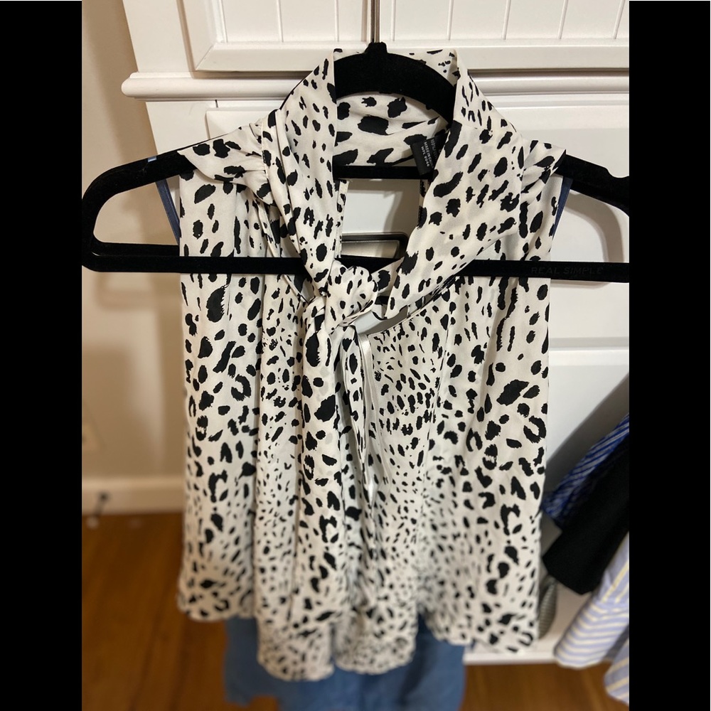 inc dress top with scarf